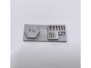 Calibrador resina 3d impressão testes cura impressora 3d print model - Mito3D