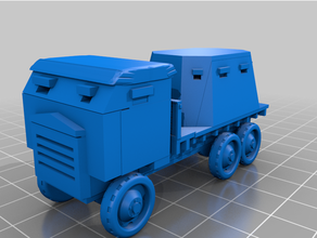 bisonte hormigón blindado camión vehiculos británico juego guerra ww2 3d print model - Mito3D
