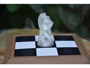 chess knight prison sculptures board piece clever dual color 3d print model - Mito3D
