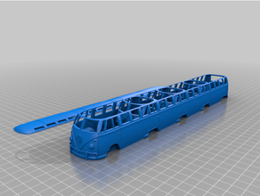 vw autobus limousine 3d impression 3d print model - Mito3D