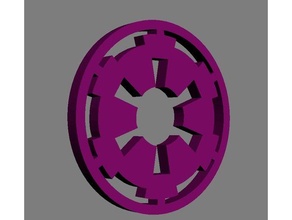 galáctico Império logotipo 3d impressão Estrela guerras 3d print model - Mito3D