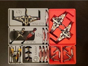 x-wing bins stanley storage containers toy & game accessories aethersprite arc-170 arc170 archery b-wing bomber bwing fo laser naboo starfighter bin organiser star wars tie whisper tiese tiewi torrent v-19 whistles ziptie 3d print model - Mito3D