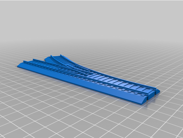 15mm railroad track games fow 3D print model - Mito3D