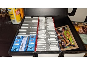 bcw 3-row card game box dividers hobby 3d print model - Mito3D