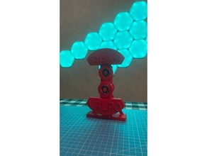 mini chaotique pendule 608 roulements mécanique jouets 3d print model - Mito3D