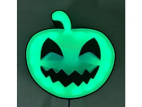 LED rbis Kürbis Halloween Dekor 3d print model - Mito3D