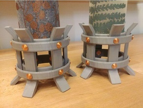 medievale candela titolare supporto arredamento porta candele tealight 3d print model - Mito3D