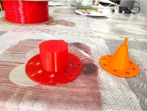 apoyo bobine 3d impresora accesorios dagoma filamento carrete soporte papel 3d print model - Mito3D