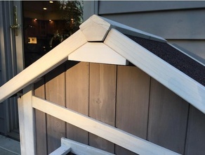 roof brace feral cat shelter pets 3d print model - Mito3D
