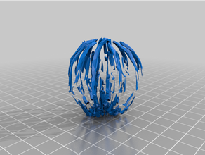 difference tow tumbleweeds math art 3d print model - Mito3D