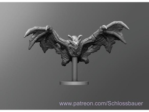 zombie bat toys & games dnd dungeons dragons tabletop 3d print model - Mito3D