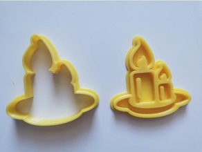 kurabiye kesici mumlar mutfak yemek mum Noel süs 3d print model - Mito3D
