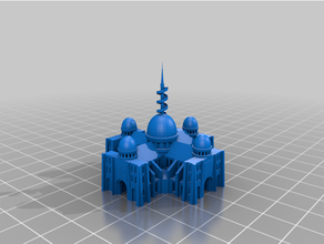 elantris royal palace buildings & structures brandon sanderson cosmere 3d print model - Mito3D