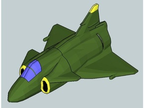 saab Coup tonnerre Véhicules canard combattant jet 3d print model - Mito3D