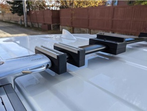 awning brackets lexus gx 460 stock roof rails automotive rack 3d print model - Mito3D