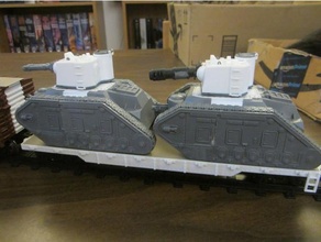 kv2 inspirado torreta vehiculos 40k tanque 3d print model - Mito3D
