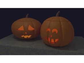 halloween jack-o-lantern pumpkins decor pumpkin 3d print model - Mito3D