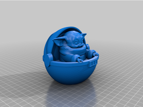 Baby Yoda 3d Drucken 3d print model - Mito3D