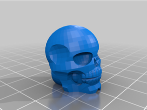 skeleton skull decor 3d print model - Mito3D