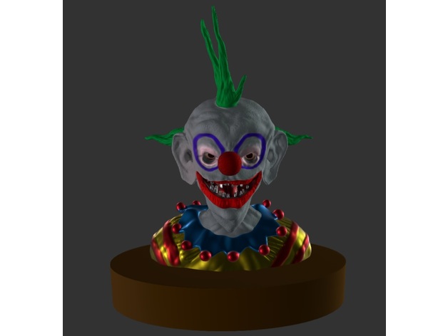 Mörder Clowns Clown Kreaturen Büste Zirkus gruselig Spaß Halloween Modell unheimlich gruslig 3D print model - Mito3D