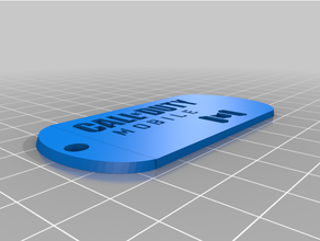 duty mobile keychan video games 3d print model - Mito3D