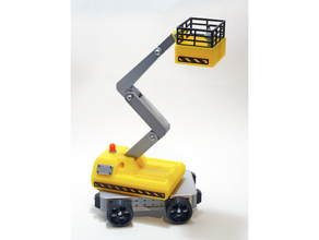 toy cherry picker aerial lift construction toys childrens 3d print model - Mito3D