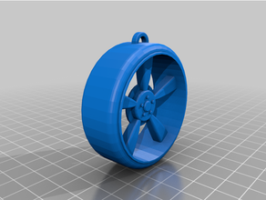 rueda llavero vehiculos 3d print model - Mito3D