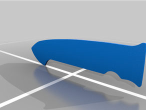 knife handle parts 3d print model - Mito3D