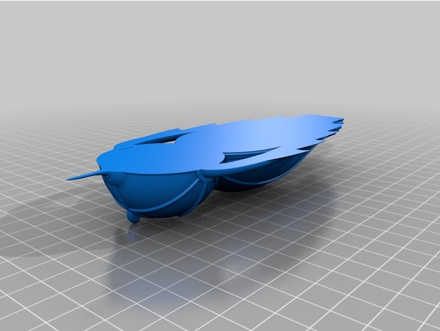 buck rogers planetoid ship vehicles spaceship 3D print model - Mito3D
