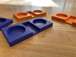 Farbe Tassen Kunst Werkzeuge Malerei Palette Werkstatt 3d print model - Mito3D