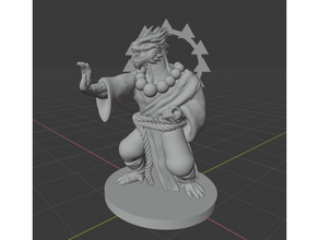 dragonide monaco dnd figurina sculture mini miniatura dungeon draghi 3d print model - Mito3D