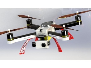 frame 3d printing quadcopter 3dtechno vehicles drone quadcopter  3d print model - Mito3D