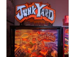 junk yard pinball led signs & logos flipper junkyard mod topper williams 3d print model - Mito3D