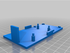 arduino uno +mini breadboard support base electronics 3d print model - Mito3D