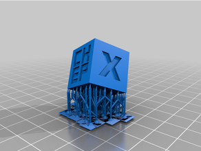 resin calibration cube - chep remix 3d printing tests printer test print uncle jessy 3d print model - Mito3D