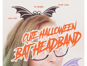 cute halloween bat headband accessories bat cute googly eyes halloween headband