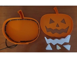 Halloween zucca tendone guidato 3d stampa decorazione 3d print model - Mito3D