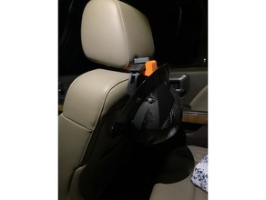 headrest hardhat hook automotive 3d print model - Mito3D
