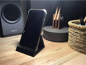 kolay Yazdır masaüstü telefon ayakta durmak ofis sıra iphone iphone ayakta durmak ofis telefon ayakta durmak 3d print model - Mito3D