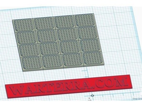 gaufrage assiette sci Plate forme jeu guerre terrain bâtiments structures 3d print model - Mito3D