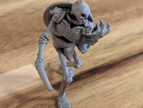 frosthaven shambling skeleton toy & game accessories dnd gloomhaven miniature 3d print model - Mito3D