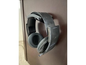 headset sony pulse wall hanger audio 3d print model - Mito3D