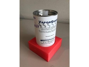 carbone contenitore adattatore Fai anestesia titolare supporto filtro dispositivo veterinario 3d print model - Mito3D