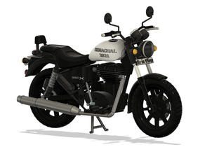 royal enfield Thunderbird 350x vehiculos bicicleta negro bala coleccionable motor cansada extrusora combustible tanque encargarse bar faro indio kerala moto motos motocicleta mudgard 3d print model - Mito3D