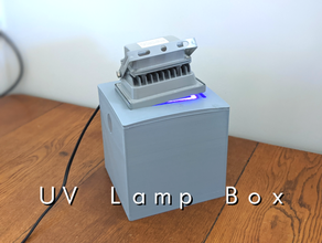 double uv lampe boîte DIY ampoule LED lumière guérir résine 3d print model - Mito3D