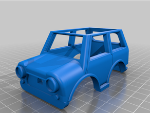 projet modulaire voiture 10 mr haricots corps DIY mini tonnelier Morris haricot 3d print model - Mito3D