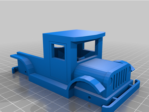 truck toy vintage reworked 3d printing 3d print model - Mito3D