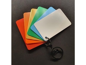color chart 3d printer accessories palette tag pla 3d print model - Mito3D