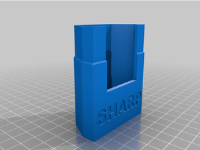 sharp tv 40bl2ka remote holder 3d print model - Mito3D
