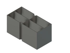 scatole qbrick organizzatore multi attrezzo titolari 3d print model - Mito3D
